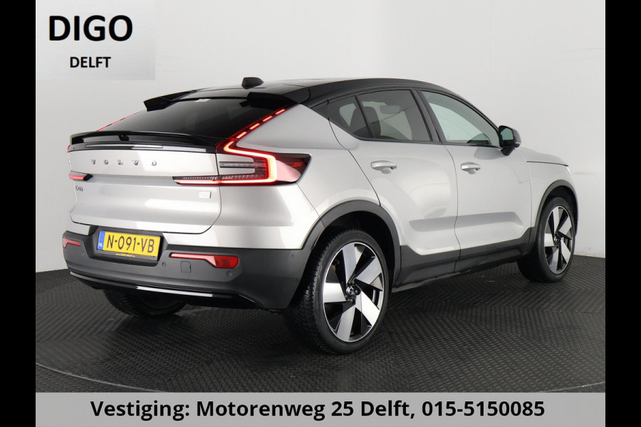 Volvo C40 RECHARGE TWIN INTRO AWD 78 KW/408 PK ACCU 92% BIJNA 2022.GARANTIE TOT 2032** 1800 KG TREKGEWICHT. PANODAK