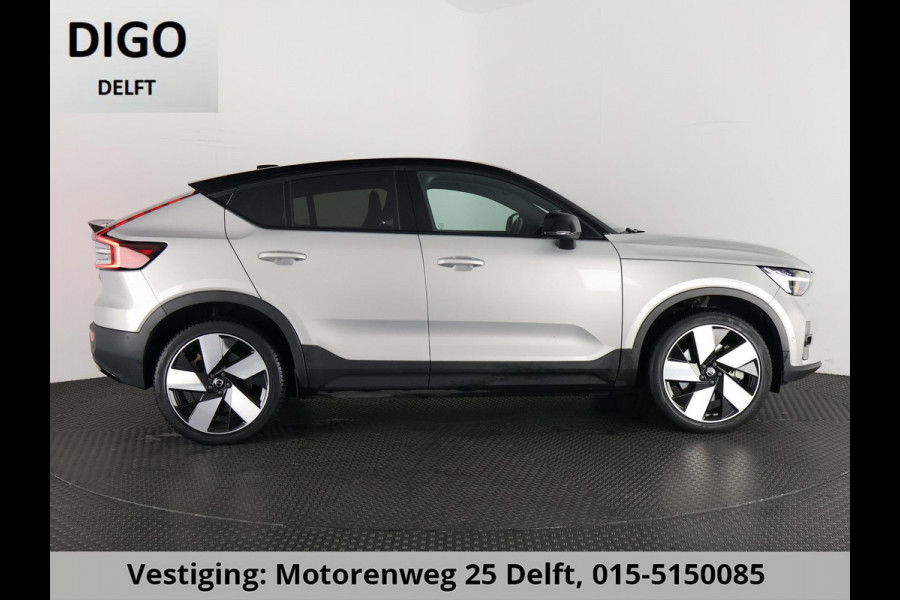 Volvo C40 RECHARGE TWIN INTRO AWD 78 KW/408 PK ACCU 92% BIJNA 2022.GARANTIE TOT 2032** 1800 KG TREKGEWICHT. PANODAK