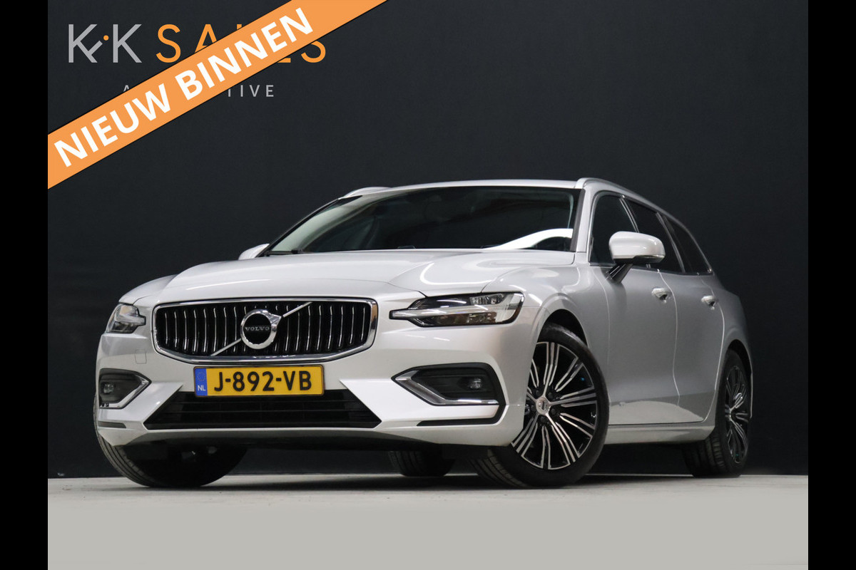Volvo V60 2.0 B3 Inscription [TREKHAAK INKLAPBAAR, MEMORY SEAT, HARMAN/KARDON, APPLE CARPLAY, ANDROID, STUURVERWARMING, CAMERA, ADAPTIVE CRUISE, STOELVERWARMING, VOL LEDER, PDC V+A, CLIMATE, NIEUWSTAAT]