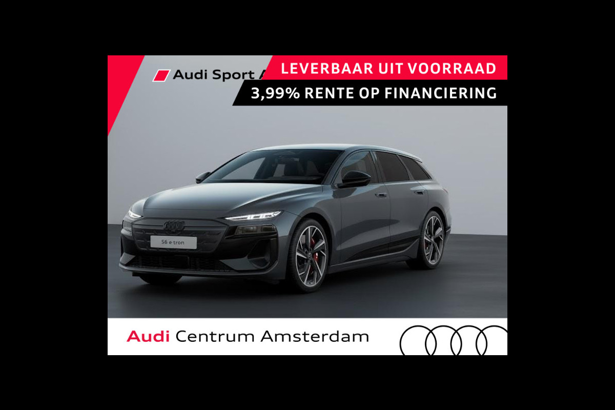 Audi S6 Avant e-tron 100kWh 503 pk Quattro Panoramadak | B&O Soundsystem | Head Up Display| Rode remzadels | Voorstoelen met geheugen | Massage stoelen | Luchtvering