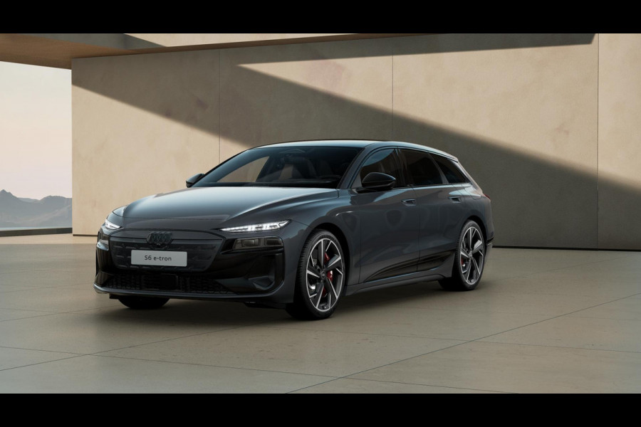 Audi S6 Avant e-tron 100kWh 503 pk Quattro Panoramadak | B&O Soundsystem | Head Up Display| Rode remzadels | Voorstoelen met geheugen | Massage stoelen | Luchtvering