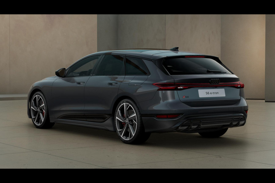 Audi S6 Avant e-tron 100kWh 503 pk Quattro Panoramadak | B&O Soundsystem | Head Up Display| Rode remzadels | Voorstoelen met geheugen | Massage stoelen | Luchtvering