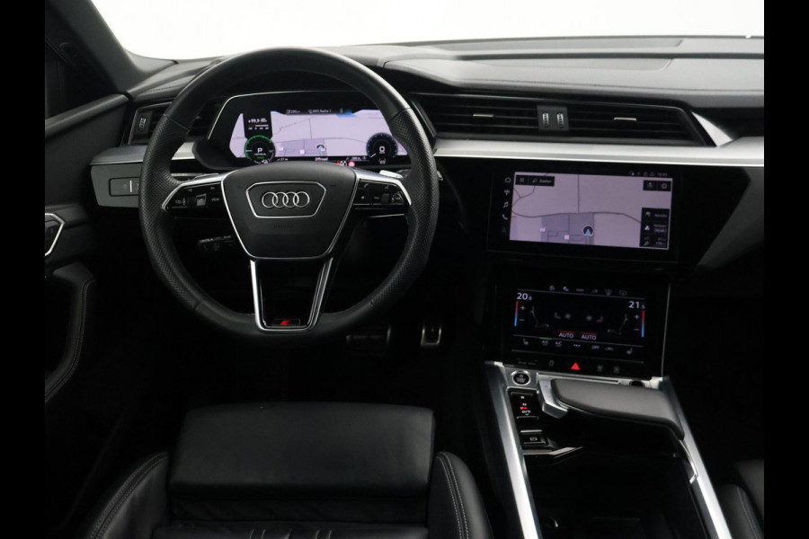 Audi Q8 e-tron 55 QUATTRO 115 kWh 408 PK S EDITION S-LINE + TREKHAAK 1800 KG | LUCHTVERING | HEAD-UP | LEDER SPORTINTERIEUR