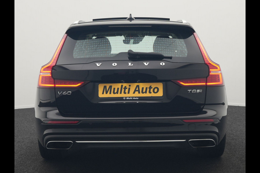 Volvo V60 2.0 T8 Recharge AWD Inscription 392pk Dealer O.H PHEV | Trekhaak Af Fabriek | Panodak | Head Up | Adaptive Cruise | 360 Camera | Bowers & Wilkins | Lederen Sporstoelen Memory & Ventilatie | Apple Carplay | Verwarmde Stoelen & Stuur | 19"L.M
