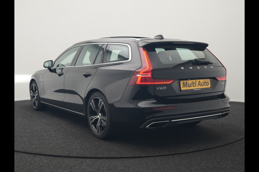 Volvo V60 2.0 T8 Recharge AWD Inscription 392pk Dealer O.H PHEV | Trekhaak Af Fabriek | Panodak | Head Up | Adaptive Cruise | 360 Camera | Bowers & Wilkins | Lederen Sporstoelen Memory & Ventilatie | Apple Carplay | Verwarmde Stoelen & Stuur | 19"L.M