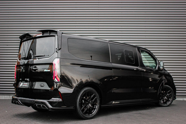 Ford Transit Custom 320 2.0 TDCI L2H1 MS-RT DC AWD DUBBEL CABINE BPM VRIJ / KUIPSTOELEN / DIRECT RIJDEN / NAVIGATIE / FULL BLACK