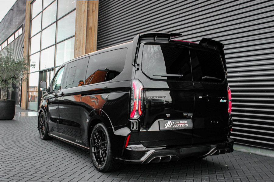 Ford Transit Custom 320 2.0 TDCI L2H1 MS-RT DC AWD DUBBEL CABINE BPM VRIJ / KUIPSTOELEN / DIRECT RIJDEN / NAVIGATIE / FULL BLACK