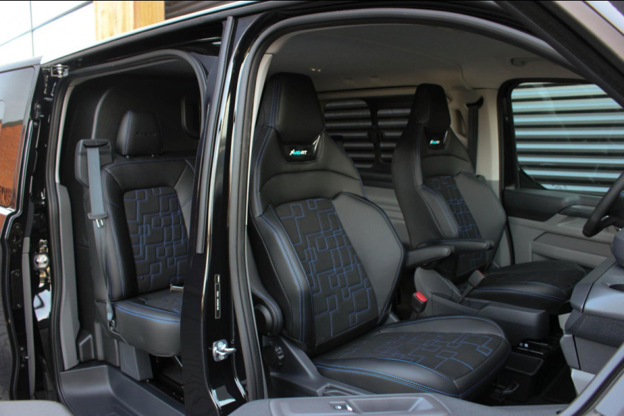 Ford Transit Custom 320 2.0 TDCI L2H1 MS-RT DC AWD DUBBEL CABINE BPM VRIJ / KUIPSTOELEN / DIRECT RIJDEN / NAVIGATIE / FULL BLACK