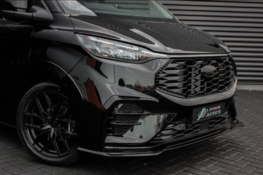 Ford Transit Custom 320 2.0 TDCI L2H1 MS-RT DC AWD DUBBEL CABINE BPM VRIJ / KUIPSTOELEN / DIRECT RIJDEN / NAVIGATIE / FULL BLACK