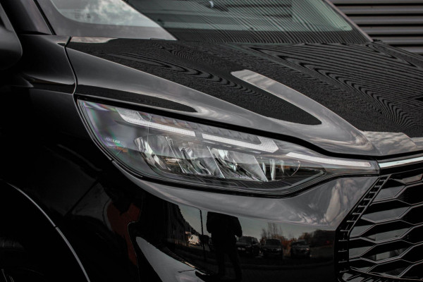 Ford Transit Custom 320 2.0 TDCI L2H1 MS-RT DC AWD DUBBEL CABINE BPM VRIJ / KUIPSTOELEN / DIRECT RIJDEN / NAVIGATIE / FULL BLACK