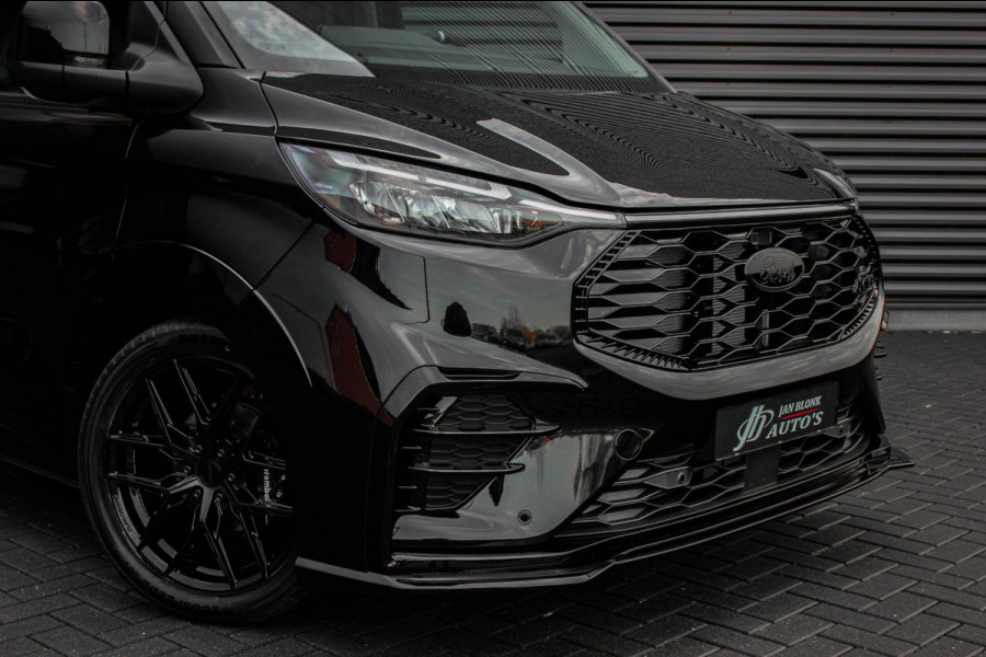 Ford Transit Custom 320 2.0 TDCI L2H1 MS-RT DC AWD DUBBEL CABINE BPM VRIJ / KUIPSTOELEN / DIRECT RIJDEN / NAVIGATIE / FULL BLACK