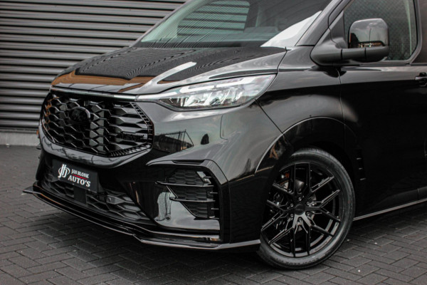 Ford Transit Custom 320 2.0 TDCI L2H1 MS-RT DC AWD DUBBEL CABINE BPM VRIJ / KUIPSTOELEN / DIRECT RIJDEN / NAVIGATIE / FULL BLACK