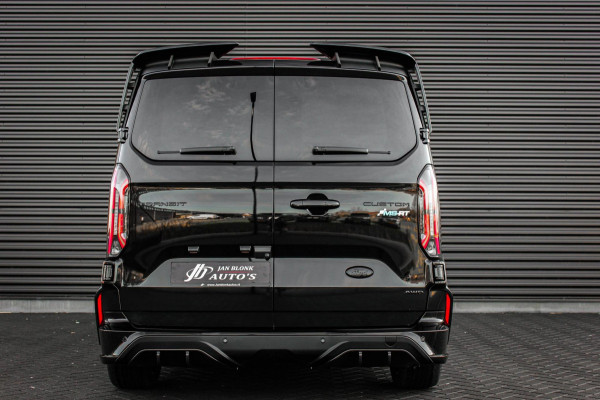 Ford Transit Custom 320 2.0 TDCI L2H1 MS-RT DC AWD DUBBEL CABINE BPM VRIJ / KUIPSTOELEN / DIRECT RIJDEN / NAVIGATIE / FULL BLACK