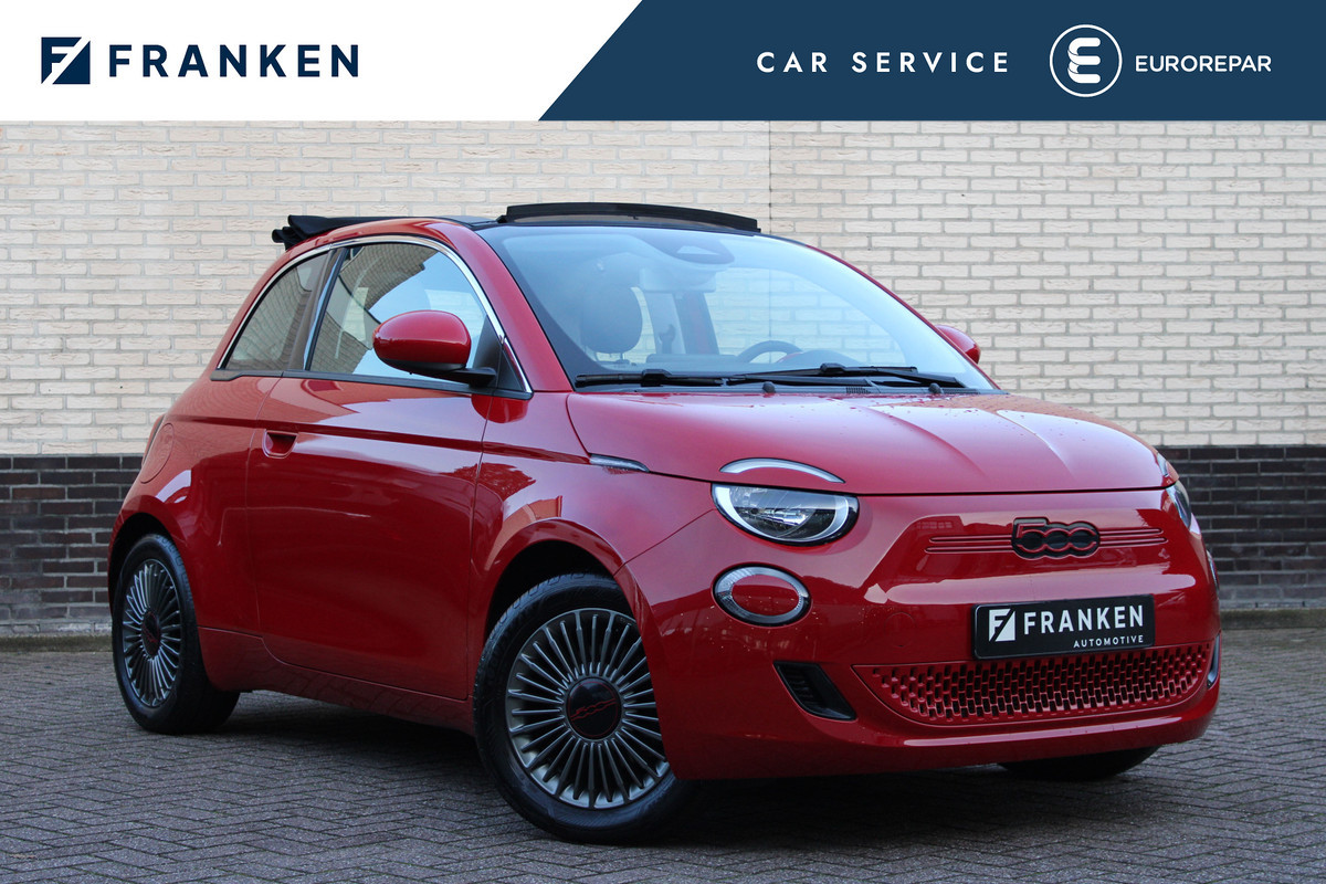 Fiat 500 RED 42 kWh Cabrio | Navigatie | Winterpack | Red edition