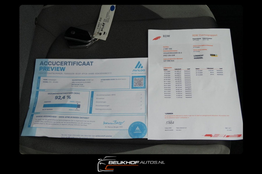 Volkswagen ID.3 First Plus 58 kWh Soh92% Adap Cruise Carplay