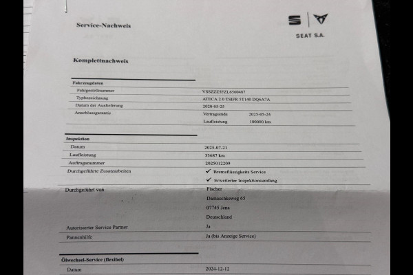 Seat Ateca 2.0 TSI FR 4DRIVE FR BLACK | PANO | KEYLESS | LEDER | LED