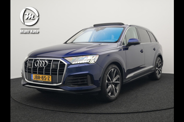 Audi Q7 55 TFSI e Quattro Pro Line Plug In Hybrid 381pk Dealer O.H PHEV | Luchtvering | Trekhaak Af Fabriek | Panodak | Adaptive Cruise | 21 "L.M Matrix LED | Camera | Lederen Sportstoelen Memory & Ventilatie | Navigatie | Keyless | Virtual | DAB  | Softclos