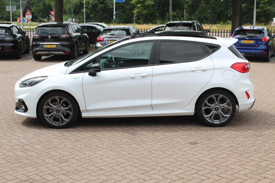 Ford Fiesta 1.0 EcoBoost ST-Line X / Panoramadak / Navigatie / Full LED / 17'' / Keyless / Stuur+stoelverwarming / Parkeerhulp achter / DAB / Cruise Control