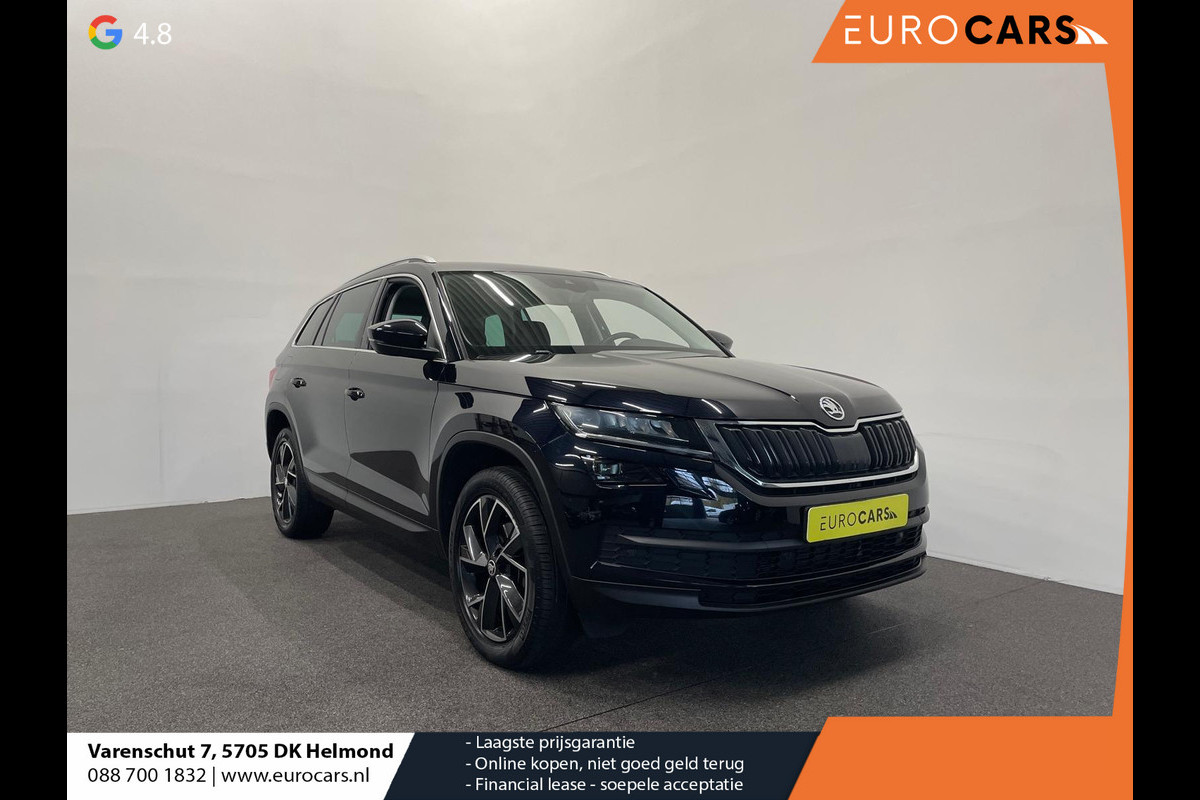 Škoda Kodiaq 1.5 TSI Sportline Business Airco ECC Navi Carplay 19" LM Velgen Leder/Alcantara PDC VA+ 360 Camera Stoelverwarming voor & achter