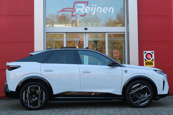 Peugeot E-3008 GT 325PK LAUNCH EDITION DUAL MOTOR 73KWH | PANORAMISCH SCHUIF / KANTELDAK | PREMIUM HIFI FOCAL | LEDEREN BEKLEDING NAPPA | ELEKTRISCH VERSTELBARE VOOR STOELEN, MET GEHEUGENFUNCTIE OP BESTUURDERSSTOEL | STOEL VERWARMING | STOEL MASAGE | STOEL VENTILATIE | ACHTERBANK VERWARMING | STUUR VERWARMING | WARMTE POMP | ALARM SYSTEEM | DRAADLOOS APPLE CARPLAY / ANDROID AUTO | DRAADLOZE TELEFOONLADER | VISIOPARK 360° HD CAMERA'S | DRIVE ASSIST 2.0 SEMI-AUTONOOMRIJDEN |