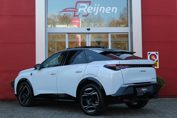 Peugeot E-3008 GT 325PK LAUNCH EDITION DUAL MOTOR 73KWH | PANORAMISCH SCHUIF / KANTELDAK | PREMIUM HIFI FOCAL | LEDEREN BEKLEDING NAPPA | ELEKTRISCH VERSTELBARE VOOR STOELEN, MET GEHEUGENFUNCTIE OP BESTUURDERSSTOEL | STOEL VERWARMING | STOEL MASAGE | STOEL VENTILATIE | ACHTERBANK VERWARMING | STUUR VERWARMING | WARMTE POMP | ALARM SYSTEEM | DRAADLOOS APPLE CARPLAY / ANDROID AUTO | DRAADLOZE TELEFOONLADER | VISIOPARK 360° HD CAMERA'S | DRIVE ASSIST 2.0 SEMI-AUTONOOMRIJDEN |