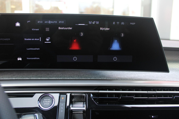 Peugeot E-3008 GT 325PK LAUNCH EDITION DUAL MOTOR 73KWH | PANORAMISCH SCHUIF / KANTELDAK | PREMIUM HIFI FOCAL | LEDEREN BEKLEDING NAPPA | ELEKTRISCH VERSTELBARE VOOR STOELEN, MET GEHEUGENFUNCTIE OP BESTUURDERSSTOEL | STOEL VERWARMING | STOEL MASAGE | STOEL VENTILATIE | ACHTERBANK VERWARMING | STUUR VERWARMING | WARMTE POMP | ALARM SYSTEEM | DRAADLOOS APPLE CARPLAY / ANDROID AUTO | DRAADLOZE TELEFOONLADER | VISIOPARK 360° HD CAMERA'S | DRIVE ASSIST 2.0 SEMI-AUTONOOMRIJDEN |