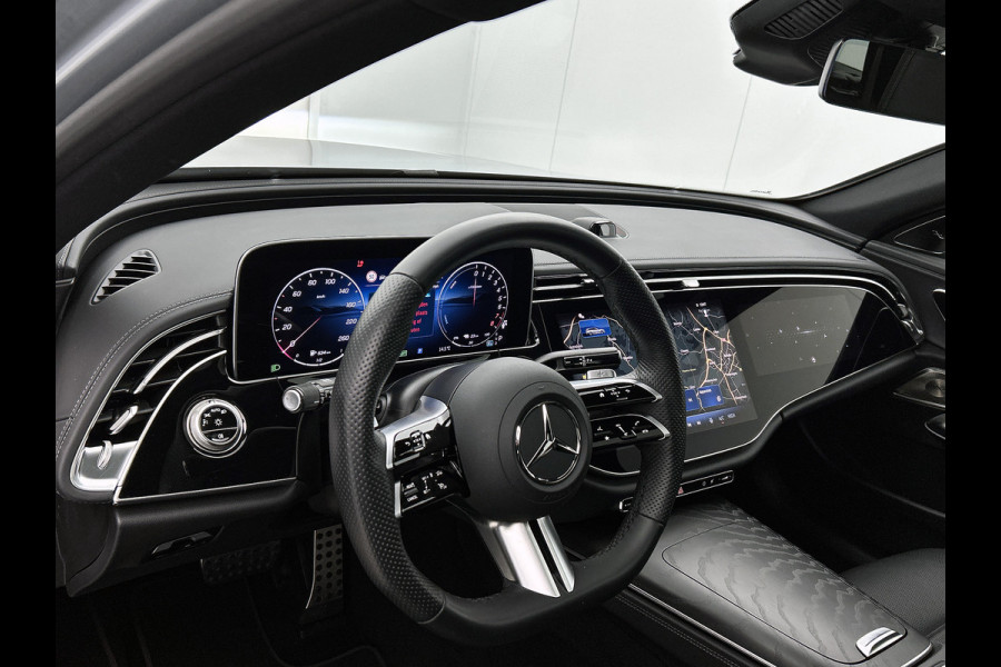 Mercedes-Benz E-Klasse Estate 300 e AMG Plug-In Hybride AMG Line | Panorama Schuif-Kanteldak | Trekhaak | Memory Voor Stoelen | Burmester® | Alarm | Lederen Bekleding. Inclusief 24 maanden MB Certified garantie voor Europa.