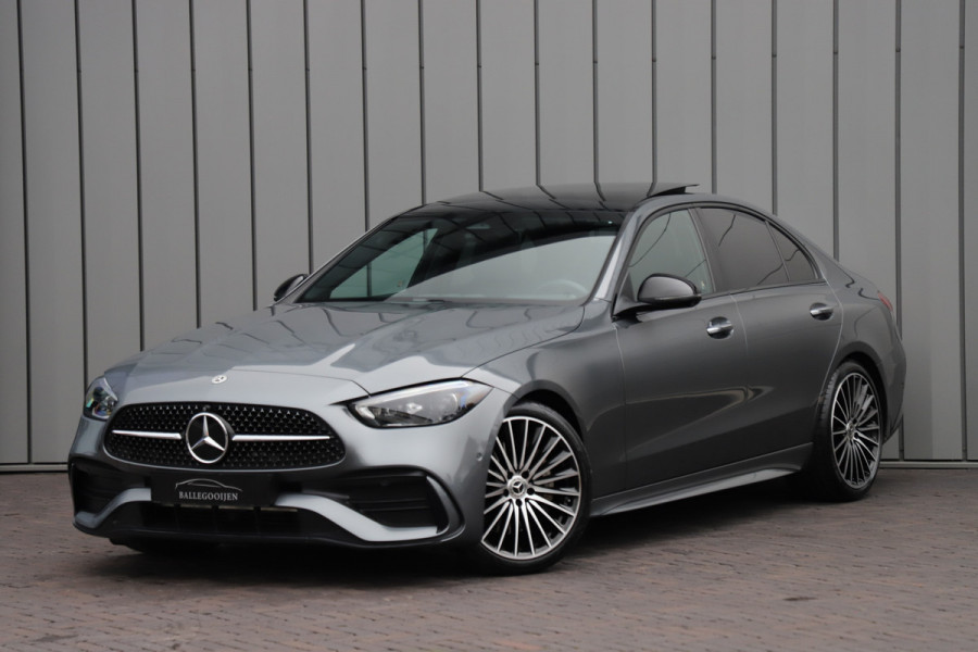 Mercedes-Benz C-Klasse 200 AMG Launch Edition | 204PK | Head-up | Keyless-go | Burmester | Sfeerverlichting | Memory | Leder | Pano | Trekhaak | NL-Aut