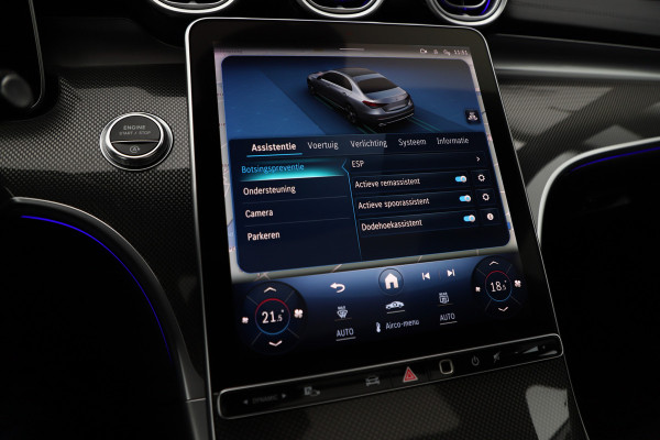 Mercedes-Benz C-Klasse 200 AMG Launch Edition | 204PK | Head-up | Keyless-go | Burmester | Sfeerverlichting | Memory | Leder | Pano | Trekhaak | NL-Aut