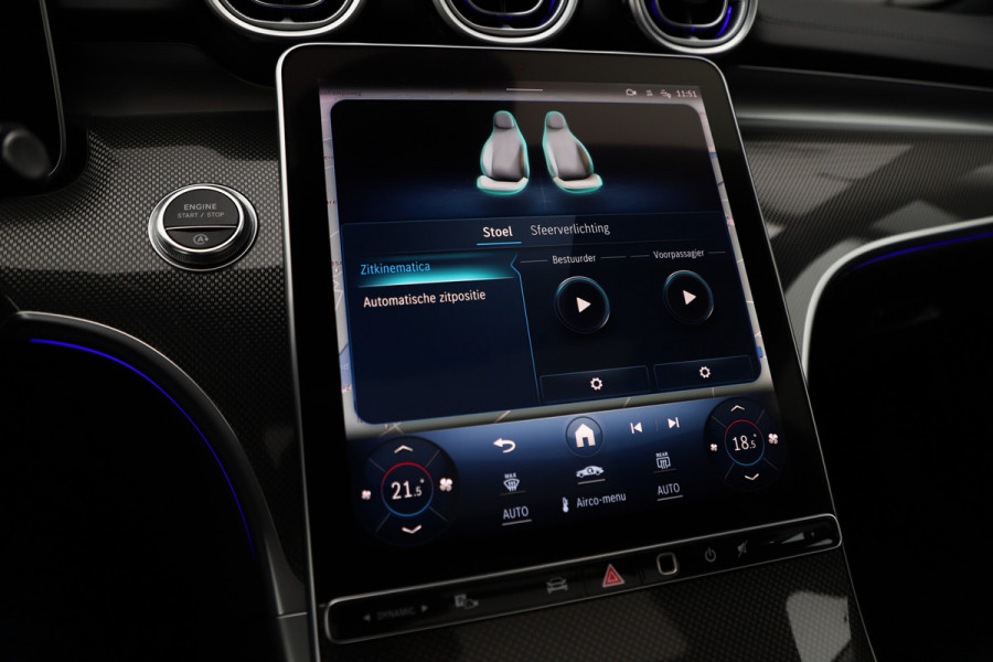 Mercedes-Benz C-Klasse 200 AMG Launch Edition | 204PK | Head-up | Keyless-go | Burmester | Sfeerverlichting | Memory | Leder | Pano | Trekhaak | NL-Aut