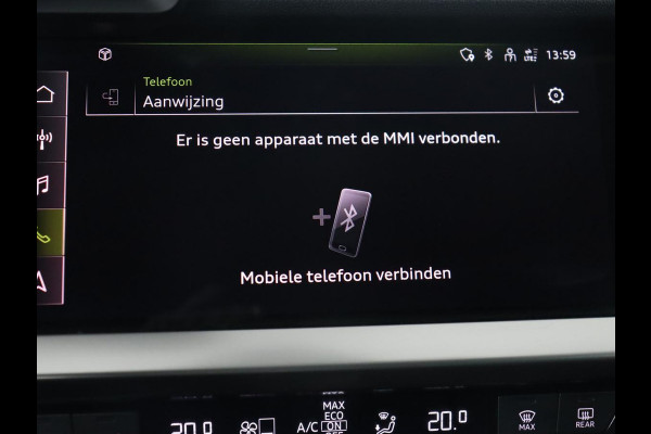Audi A3 35 TFSI S edition | Panoramadak | Virtual Cockpit | Full LED | Carplay | Sportstoelen | Half leder | Navigatie | Climate control | Parkeerhulp | Bluetooth