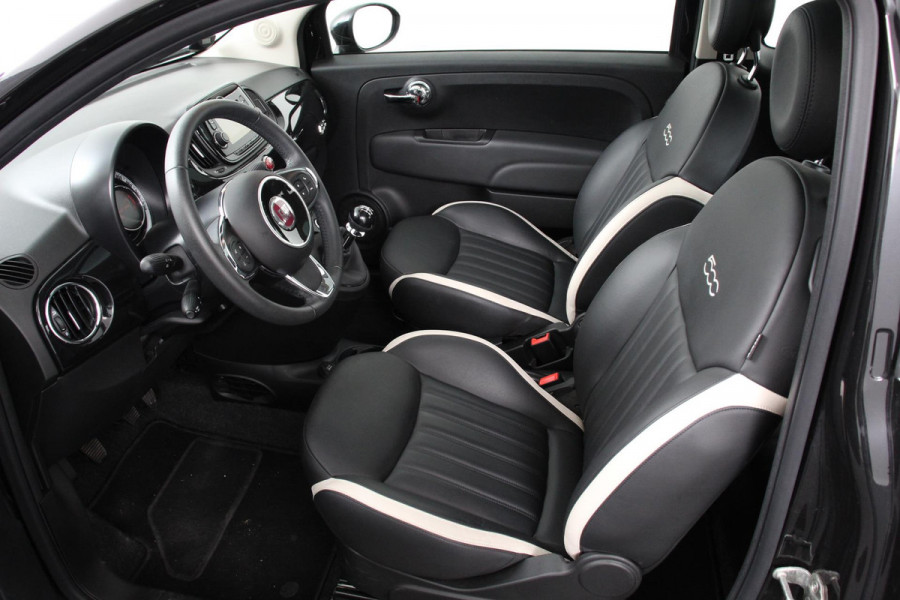 Fiat 500 1.2 Lounge | Lederen Bekleding | Navigatie | Panoramadak | Climate Control | Cruise control | DAB  Lichtmetalen Velgen