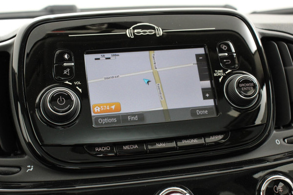 Fiat 500 1.2 Lounge | Lederen Bekleding | Navigatie | Panoramadak | Climate Control | Cruise control | DAB  Lichtmetalen Velgen