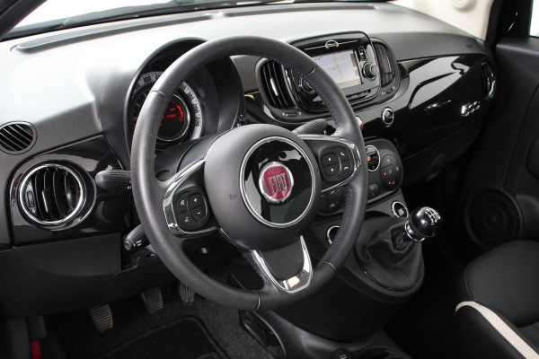 Fiat 500 1.2 Lounge | Lederen Bekleding | Navigatie | Panoramadak | Climate Control | Cruise control | DAB  Lichtmetalen Velgen