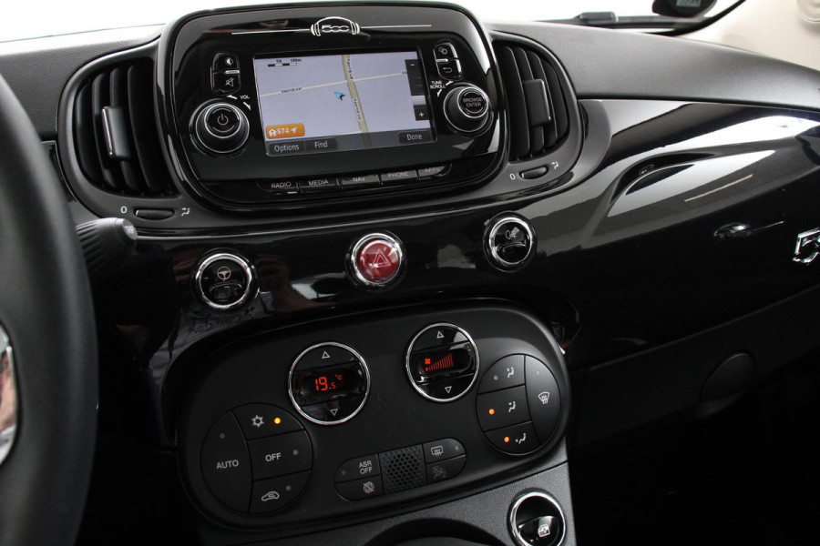 Fiat 500 1.2 Lounge | Lederen Bekleding | Navigatie | Panoramadak | Climate Control | Cruise control | DAB  Lichtmetalen Velgen