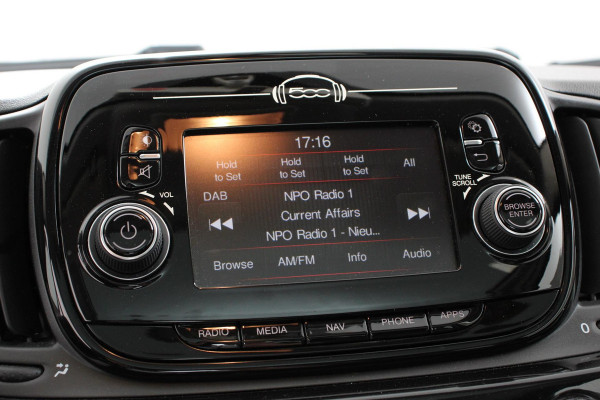 Fiat 500 1.2 Lounge | Lederen Bekleding | Navigatie | Panoramadak | Climate Control | Cruise control | DAB  Lichtmetalen Velgen