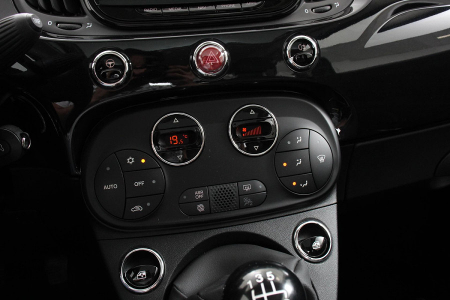 Fiat 500 1.2 Lounge | Lederen Bekleding | Navigatie | Panoramadak | Climate Control | Cruise control | DAB  Lichtmetalen Velgen