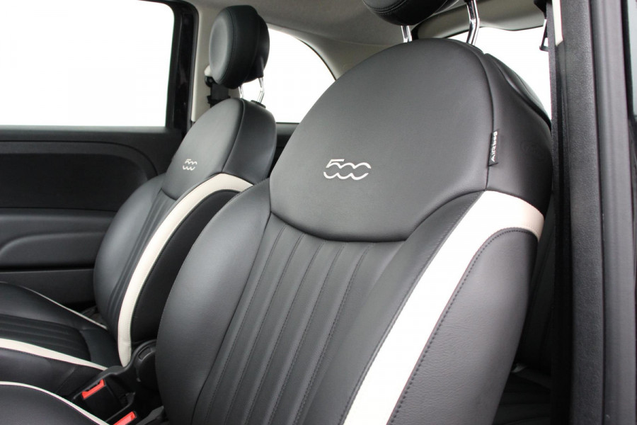Fiat 500 1.2 Lounge | Lederen Bekleding | Navigatie | Panoramadak | Climate Control | Cruise control | DAB  Lichtmetalen Velgen
