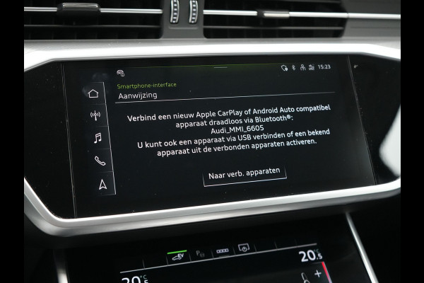 Audi A6 Avant 50 TFSI e quattro Advanced edition Plug In Hybrid 300pk Dealer O.H. PHEV | Trekhaak Af Fabriek | Adaptive Cruise | Camera | Lederen Sportstoelen Verwarmd | Apple Carplay | Blis | Keyless | Virtual | Navigatie | DAB |