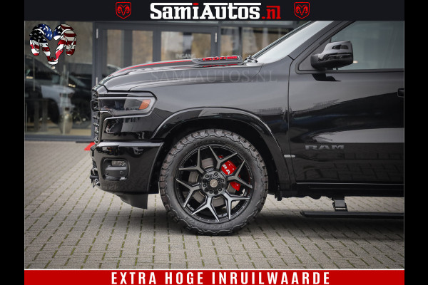 Dodge Ram 1500 Limited Night H.O 540HP 706Nm | Massage + Full Option | De Meest Luxe en Volle Pick-Up in zijn Klasse | Comfortabele Dubbele Cabine met Royale 5 Zitplaatsen | BPM vrij | Nu Leverbaar uit Voorraad | Voorraad Nr 2334 - 5409