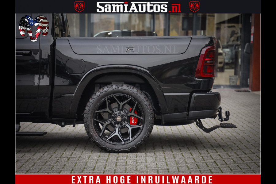 Dodge Ram 1500 Limited Night H.O 540HP 706Nm | Massage + Full Option | De Meest Luxe en Volle Pick-Up in zijn Klasse | Comfortabele Dubbele Cabine met Royale 5 Zitplaatsen | BPM vrij | Nu Leverbaar uit Voorraad | Voorraad Nr 2334 - 5409