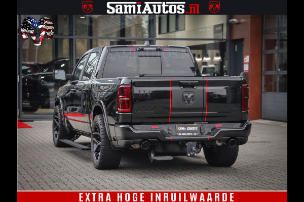 Dodge Ram 1500 Limited Night H.O 540HP 706Nm | Massage + Full Option | De Meest Luxe en Volle Pick-Up in zijn Klasse | Comfortabele Dubbele Cabine met Royale 5 Zitplaatsen | BPM vrij | Nu Leverbaar uit Voorraad | Voorraad Nr 2334 - 5409