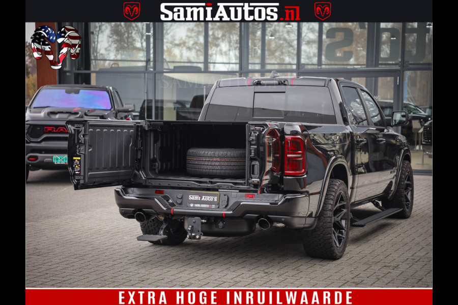 Dodge Ram 1500 Limited Night H.O 540HP 706Nm | Massage + Full Option | De Meest Luxe en Volle Pick-Up in zijn Klasse | Comfortabele Dubbele Cabine met Royale 5 Zitplaatsen | BPM vrij | Nu Leverbaar uit Voorraad | Voorraad Nr 2334 - 5409