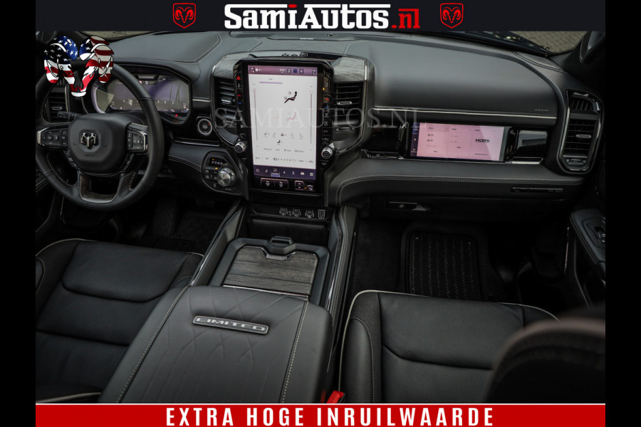 Dodge Ram 1500 Limited Night H.O 540HP 706Nm | Massage + Full Option | De Meest Luxe en Volle Pick-Up in zijn Klasse | Comfortabele Dubbele Cabine met Royale 5 Zitplaatsen | BPM vrij | Nu Leverbaar uit Voorraad | Voorraad Nr 2334 - 5409