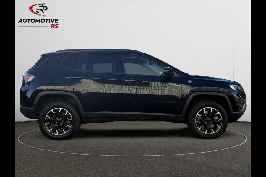 Jeep Compass 4xe 240pk Plug-in Hybrid Trailhawk 4x4 Keyless ACC Navi Lane Assist Camera Leder Climate Control LED Velgen