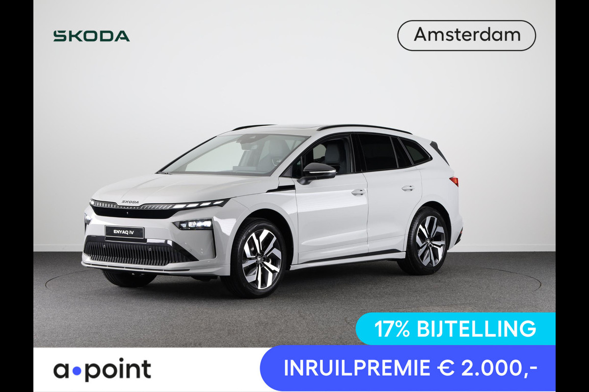 Škoda Enyaq 85 Sportline 286 pk 21 inch | Head up | Lightband | Blind spot | Adaptive Cruise | Panoramadak