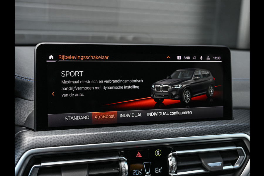 BMW X3 xDrive30e HIGH EXECUTIVE | M-SPORT | SHADOW LINE | COMFORT ACCESS | ACTIVE CRUISE | HEAD-UP | LEDER | STOELVERWARMING | PANORAMA