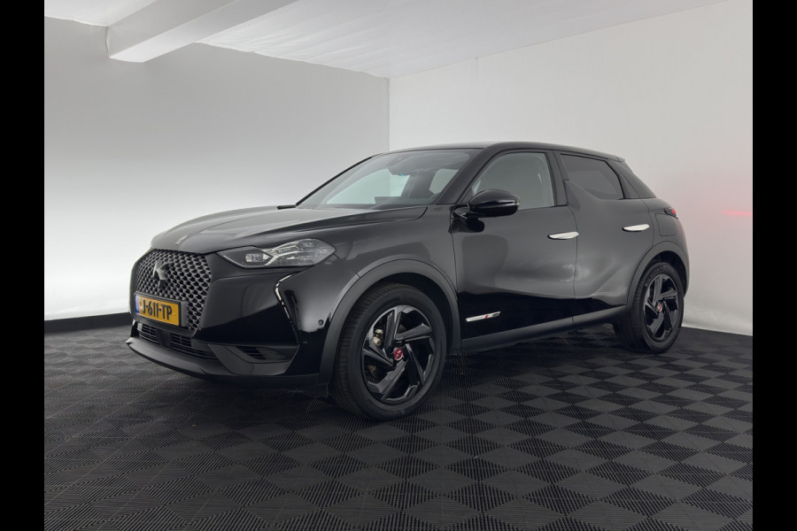 DS DS 3 Crossback E-Tense Performance Line+ 50 kWh [ 3-Fase ] {SOH-90%} (INCL-BTW) *LEATHER-FABRIC | MATRIX-LED | ADAPTIVE-CRUISE | DIGI-COCKPIT | HEATED-SPORTSEATS | CAMERA | KEYLESS | NAVI-FULLMAP | DAB+ | ECC | PDC | PRIVACY-GLASS | 18''ALU*