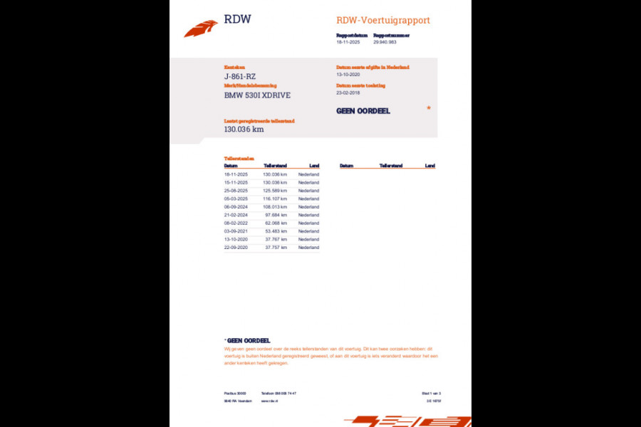 BMW 5 Serie Touring 530i xDrive High Executive | M-pakket | Head up Display | 360 cam | Memory | Park Assist | Adaptieve cruise |