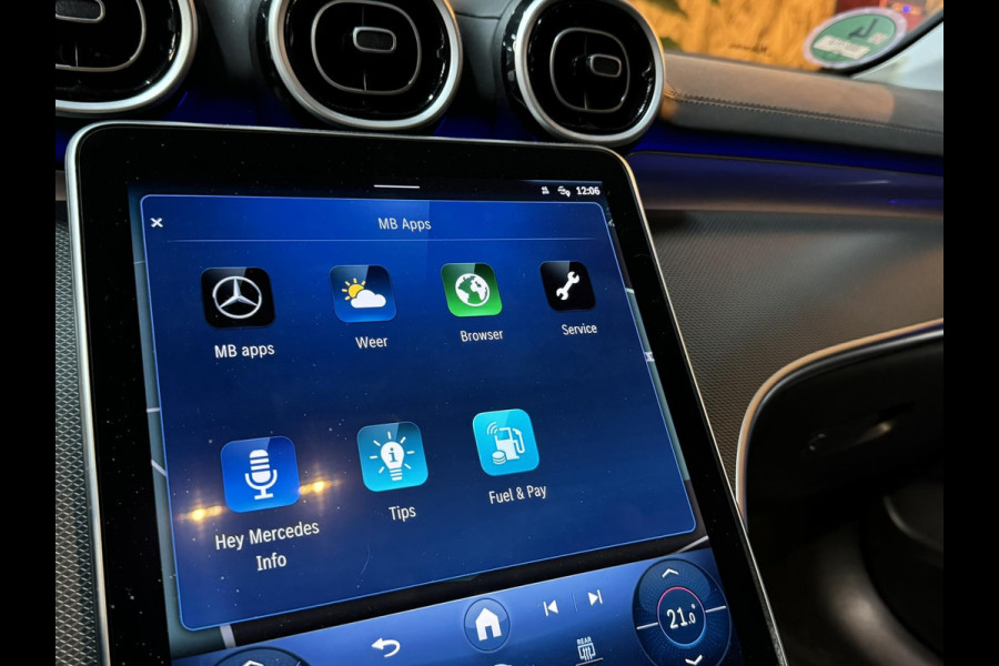 Mercedes-Benz C-Klasse Estate 300 e AMG Line Garantie Trekhaak Massage Pano Ambient 360 Blindspot Elek Achterklep StuurVW Rijklaar